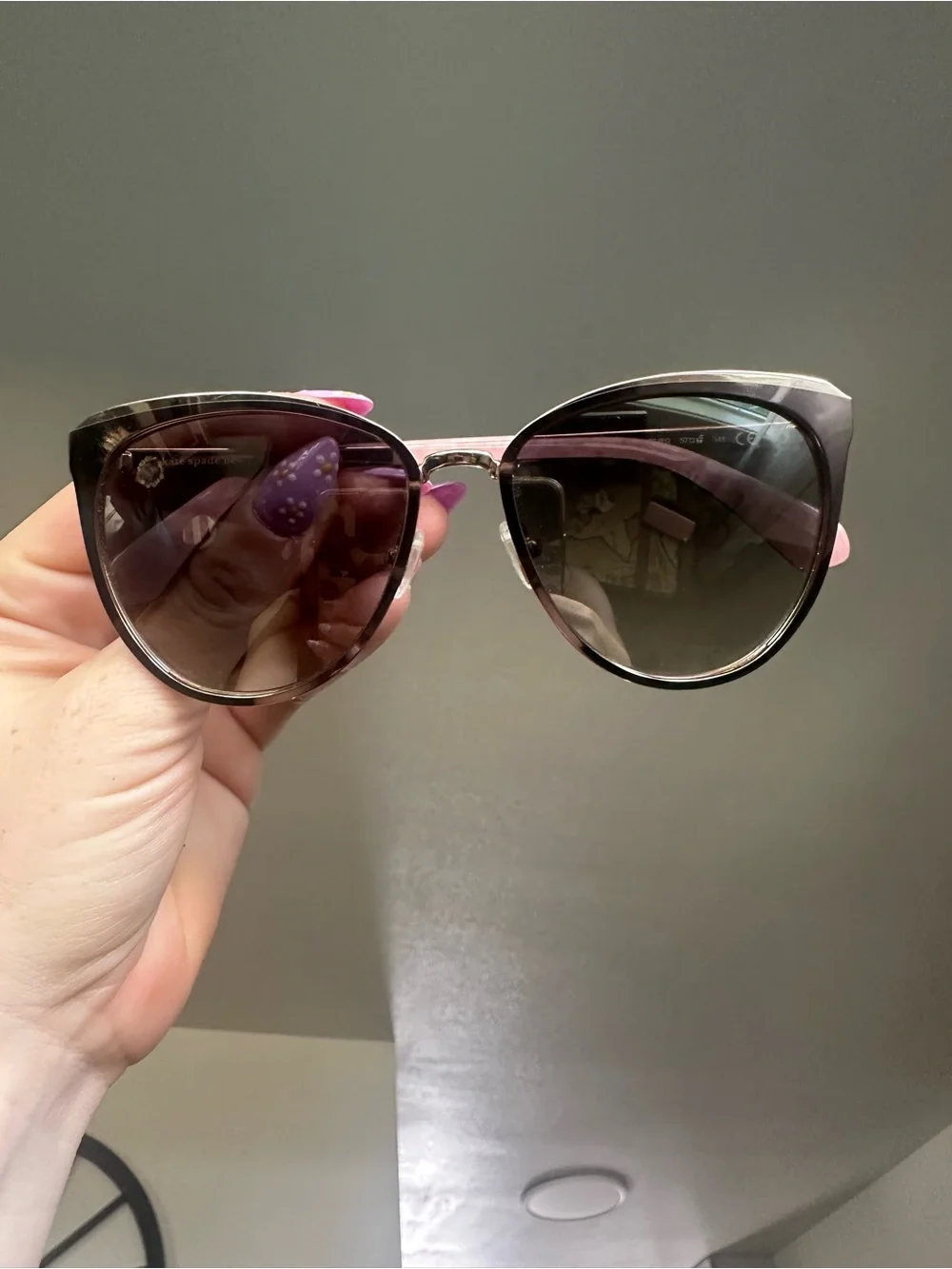 kate spade women’s sunglasses- gold tone